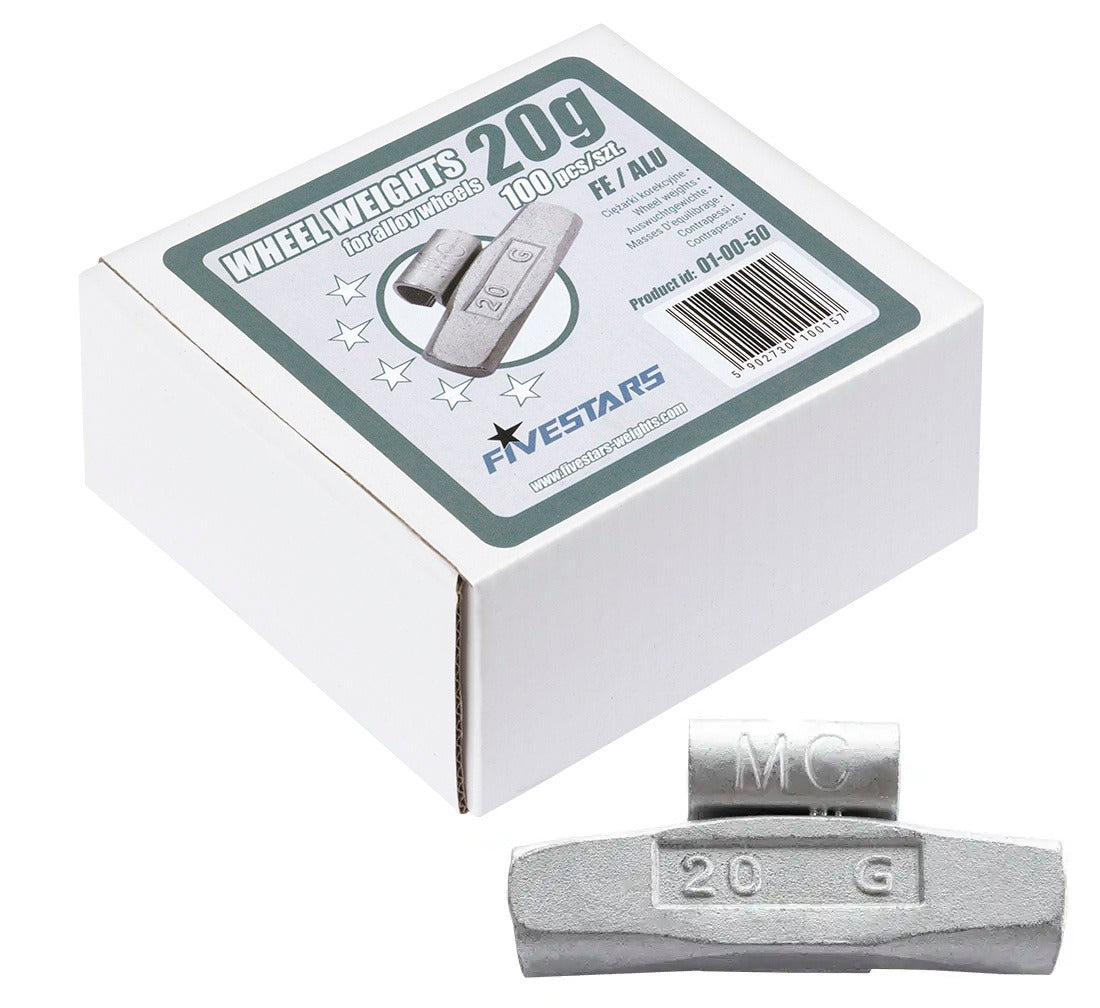 Pesi a clip Fivestars - Cerchi FE ALU - 20 g