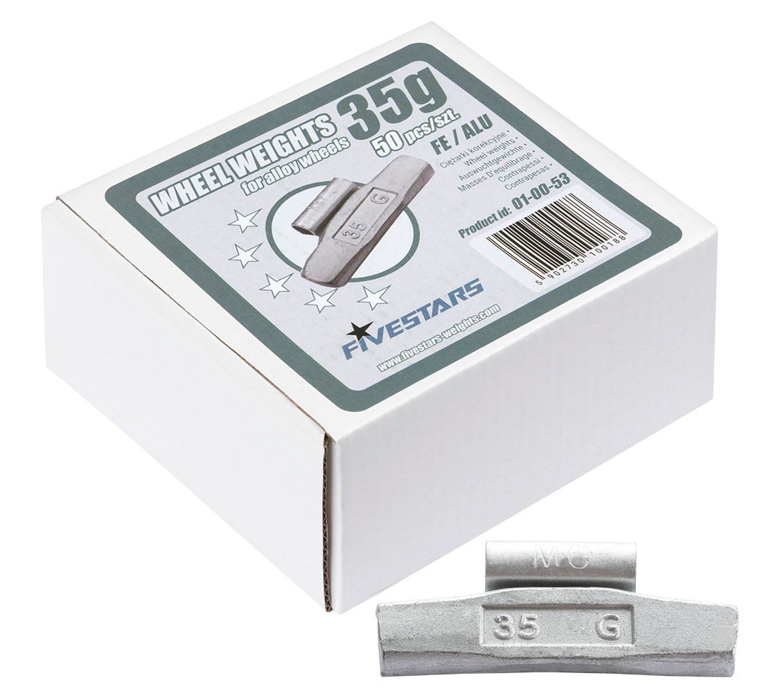 Pesi a clip Fivestars - Cerchi FE ALU - 35 g