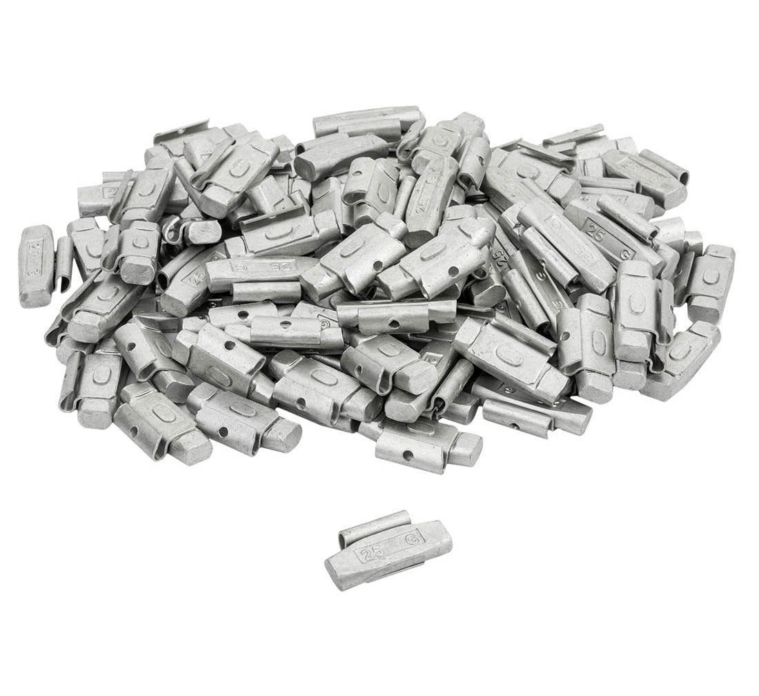 Pesi a clip Fivestars - cerchi in acciaio - FE - 25 g