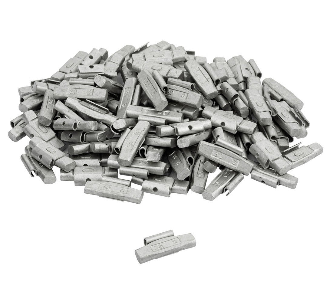 Pesi a clip Fivestars - cerchi in acciaio - FE - 30 g