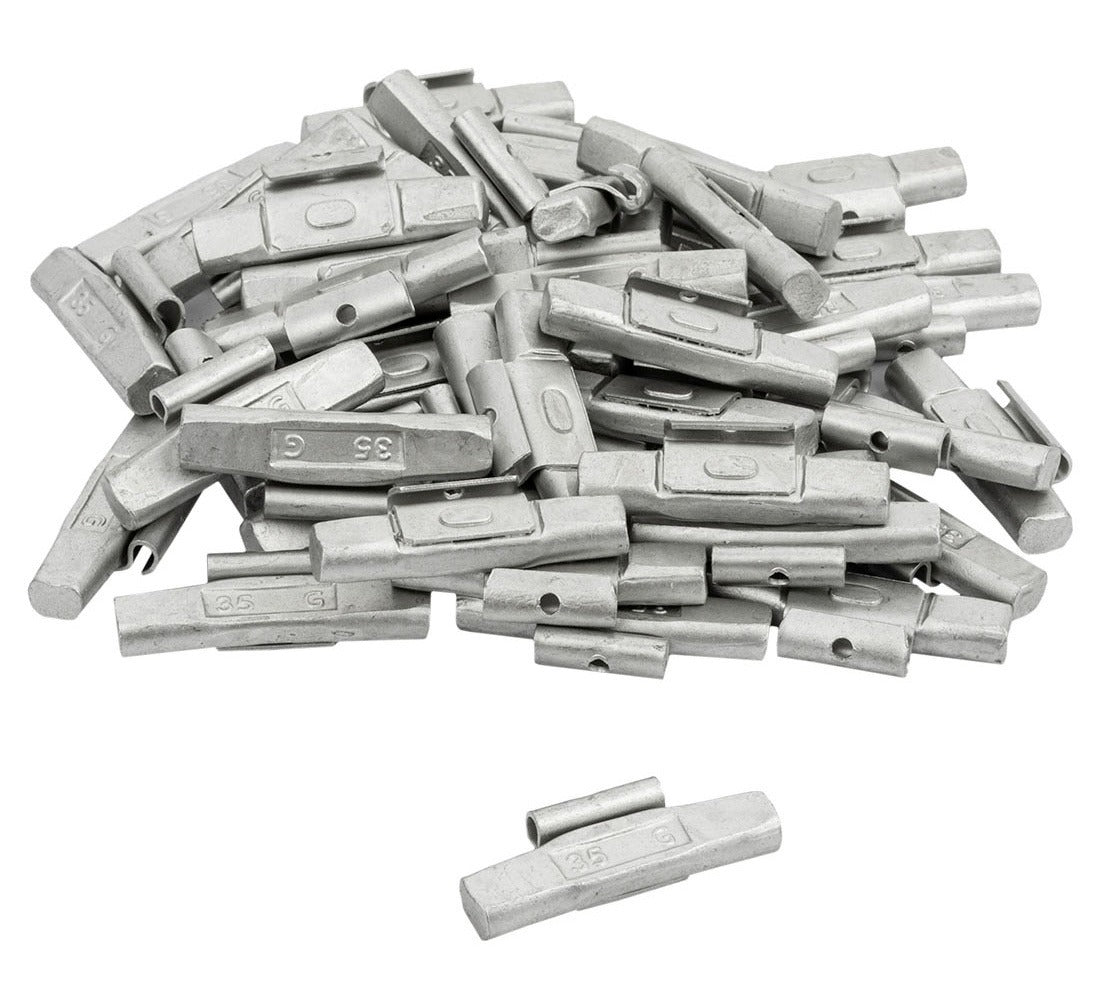 Pesi a clip Fivestars - cerchi in acciaio - FE - 35 g