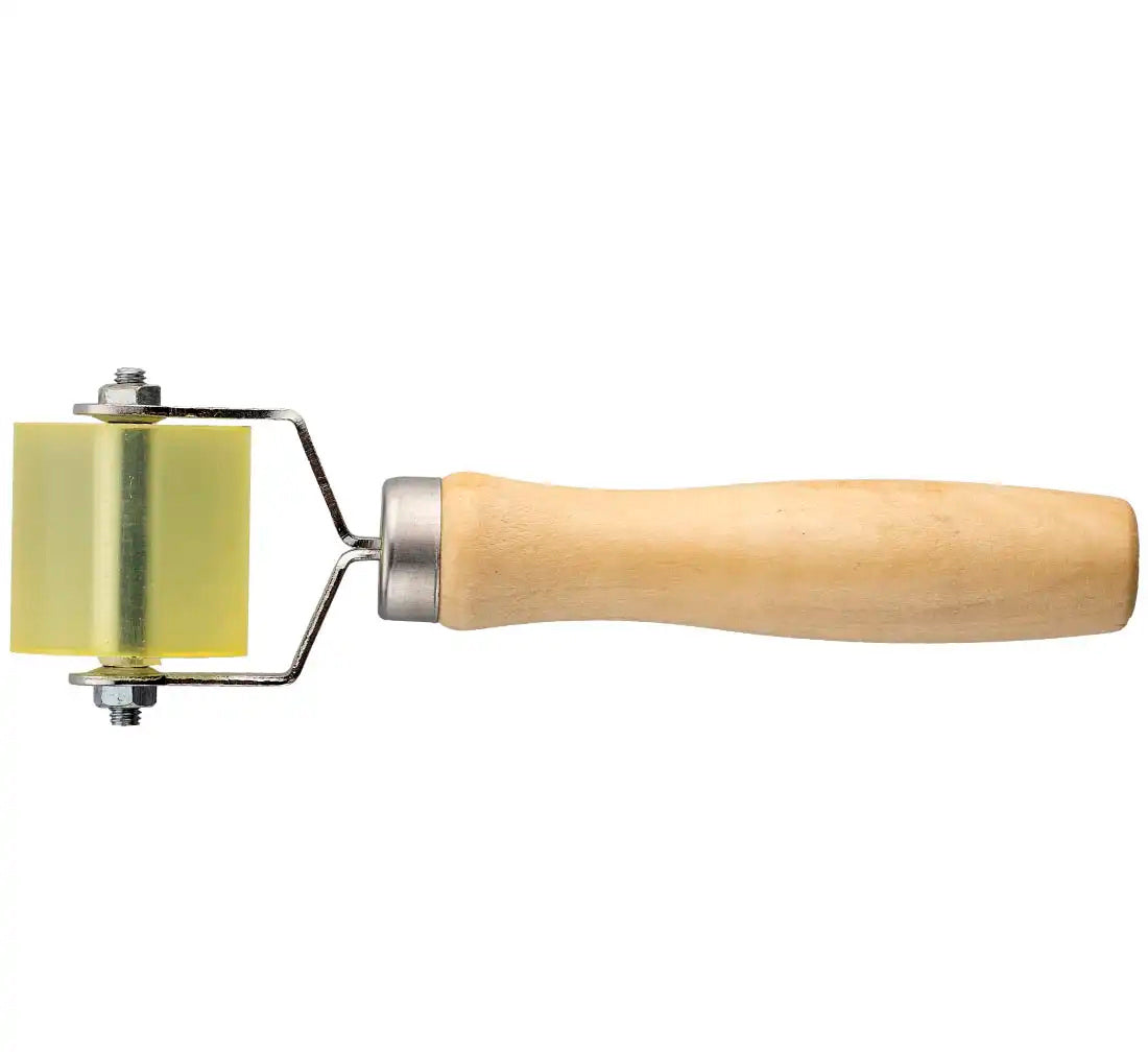 Rullo in gomma per pesi adesivi "Manico in legno"