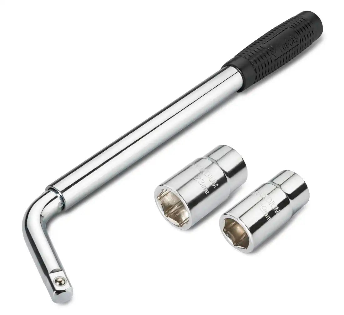 Chiave allungabile con due boccole combinate universali - 17/19 + 21/23 -