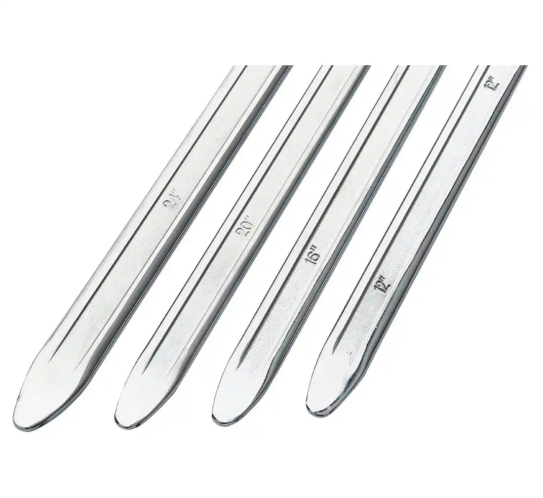 Set Leve smontaggio pneumatici - 4 pezzi - Acciaio cromato - 300mm -400mm - 500mm - 600mm
