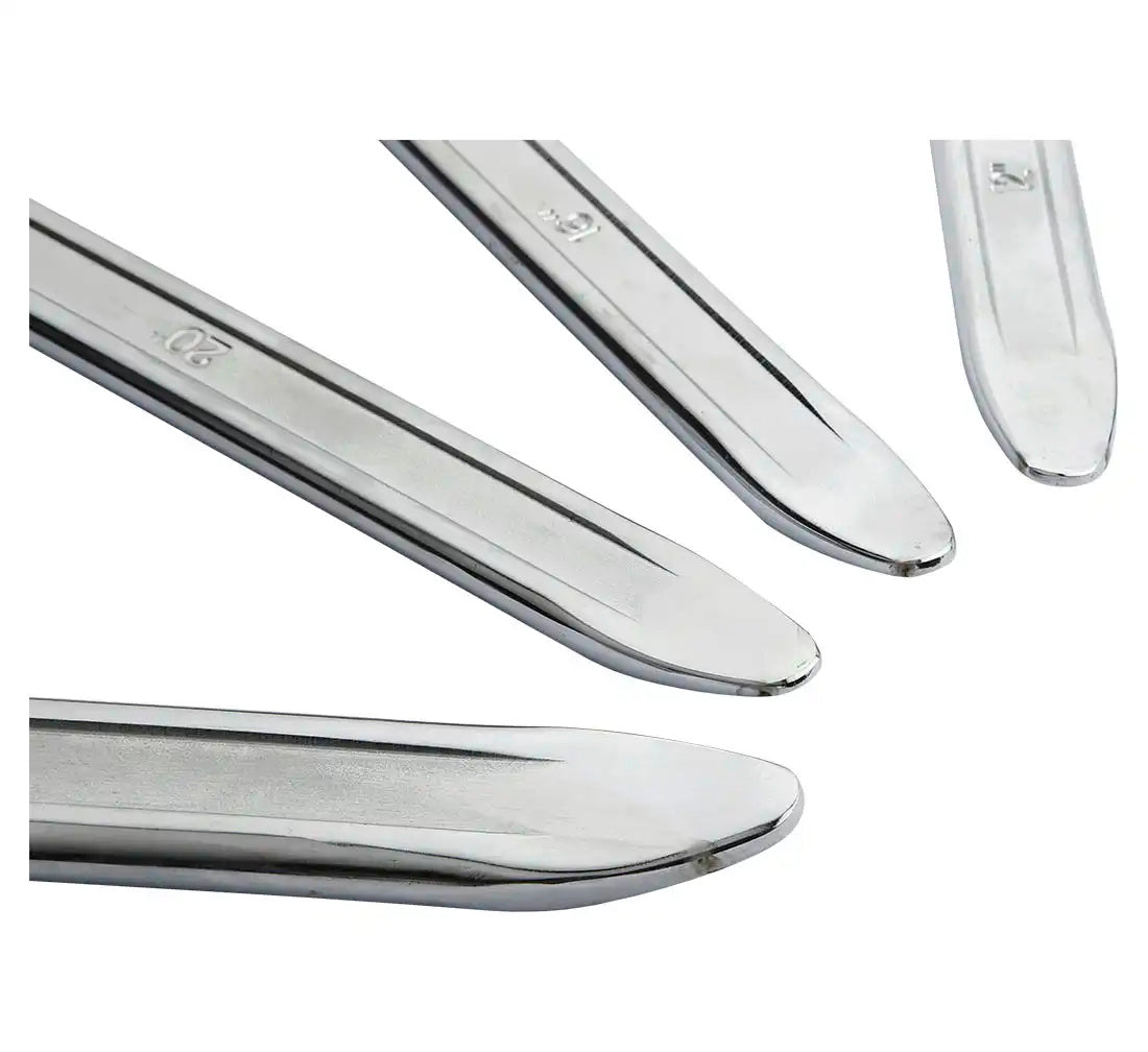 Set Leve smontaggio pneumatici - 4 pezzi - Acciaio cromato - 300mm -400mm - 500mm - 600mm