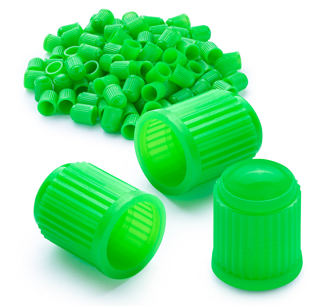 Tappi valvola - verde - 100 pezzi