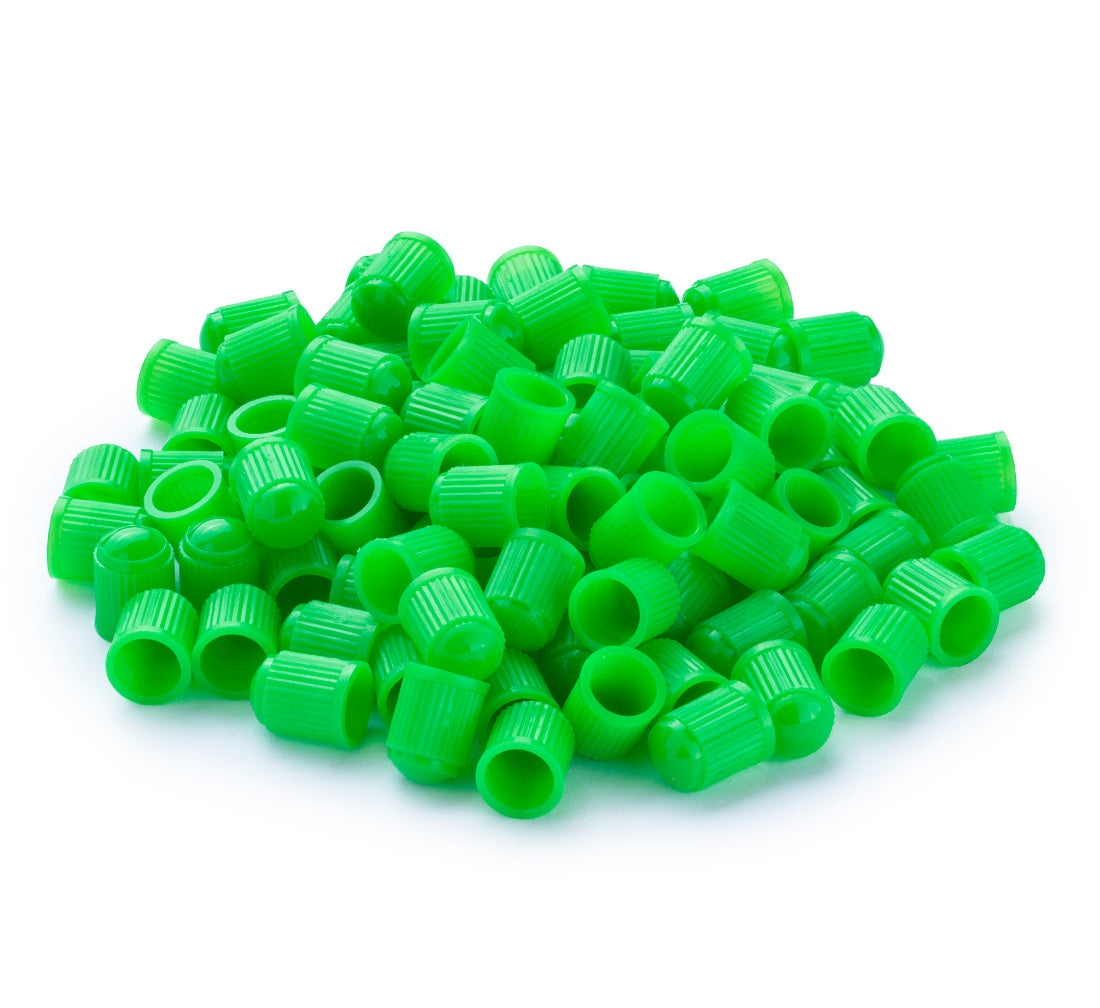 Tappi valvola - verde - 100 pezzi