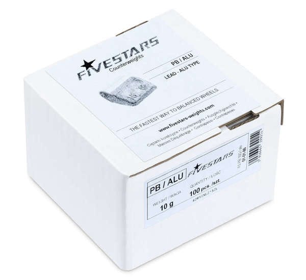 Pesi clip-on per cerchi in alluminio - PB/ALU - 10g