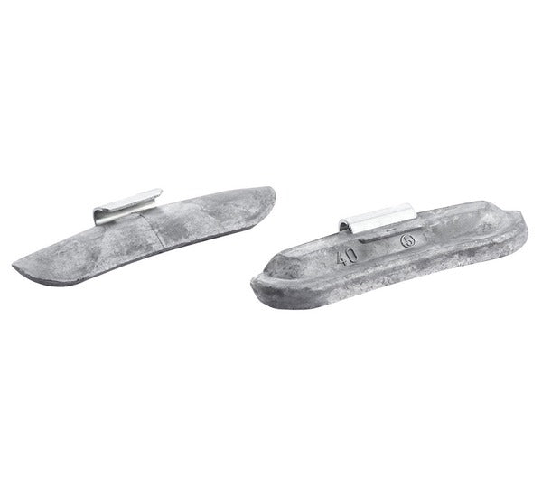 Pesi a clip in piombo PB/STD da 40 g per cerchi in acciaio