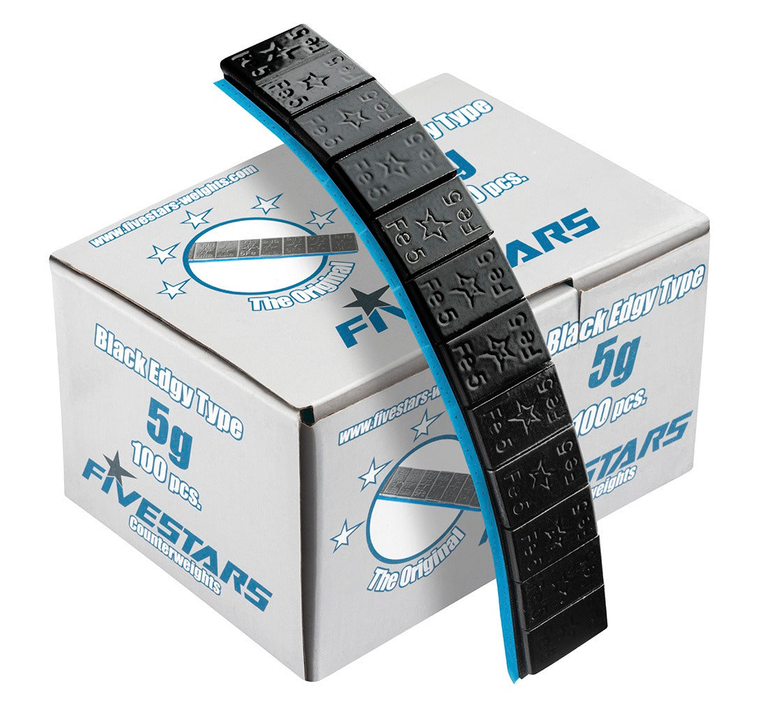 Pesi adesivi Fivestars - Edgy BLACK - 12x5g