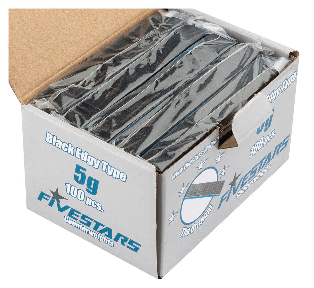 Pesi adesivi Fivestars - Edgy BLACK - 12x5g