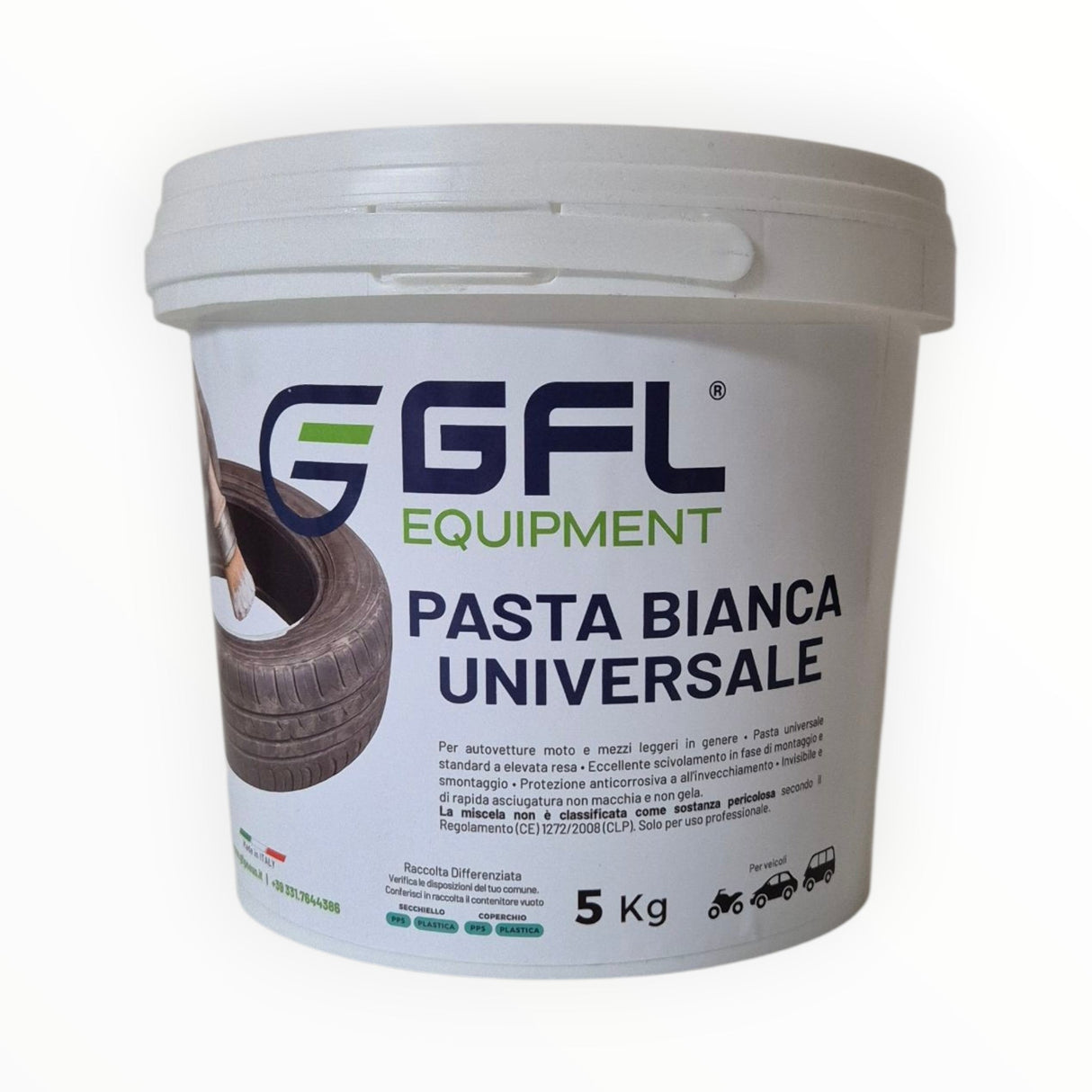 Pasta di montaggio - bianca universale 5kg GFL EQUIPMENT - GFL Pneus
