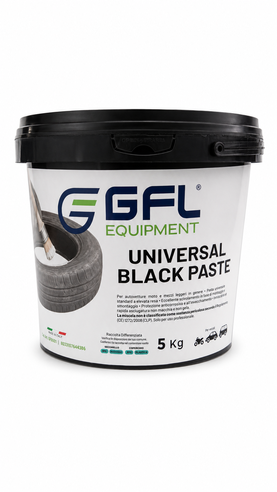 Pasta di montaggio - nera universale 5kg