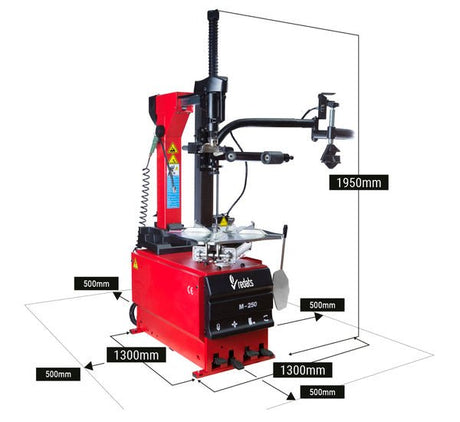 Smontagomme Automatico M - 250+Braccio Ausiliare - Trifase (400v) - GFL Pneus